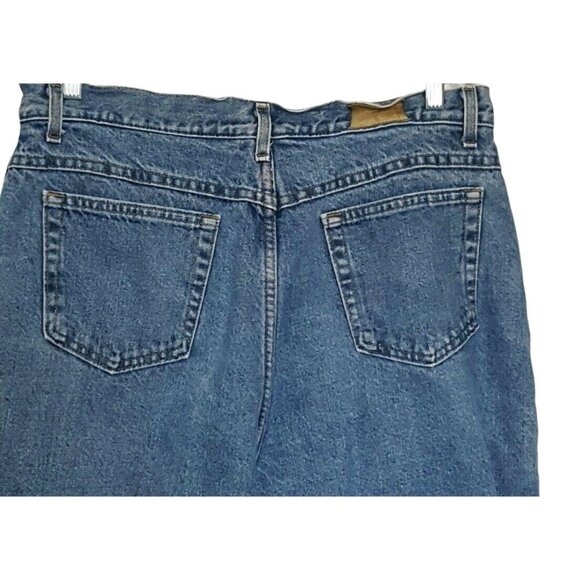 LL Bean Womens Jeans 34/29 Plaid Flannel Lined Vintage Made in USA - Picture 4 of 8